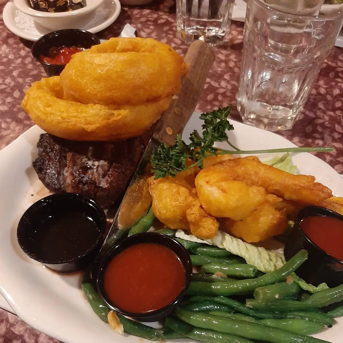 Filet and Fried Shrimp