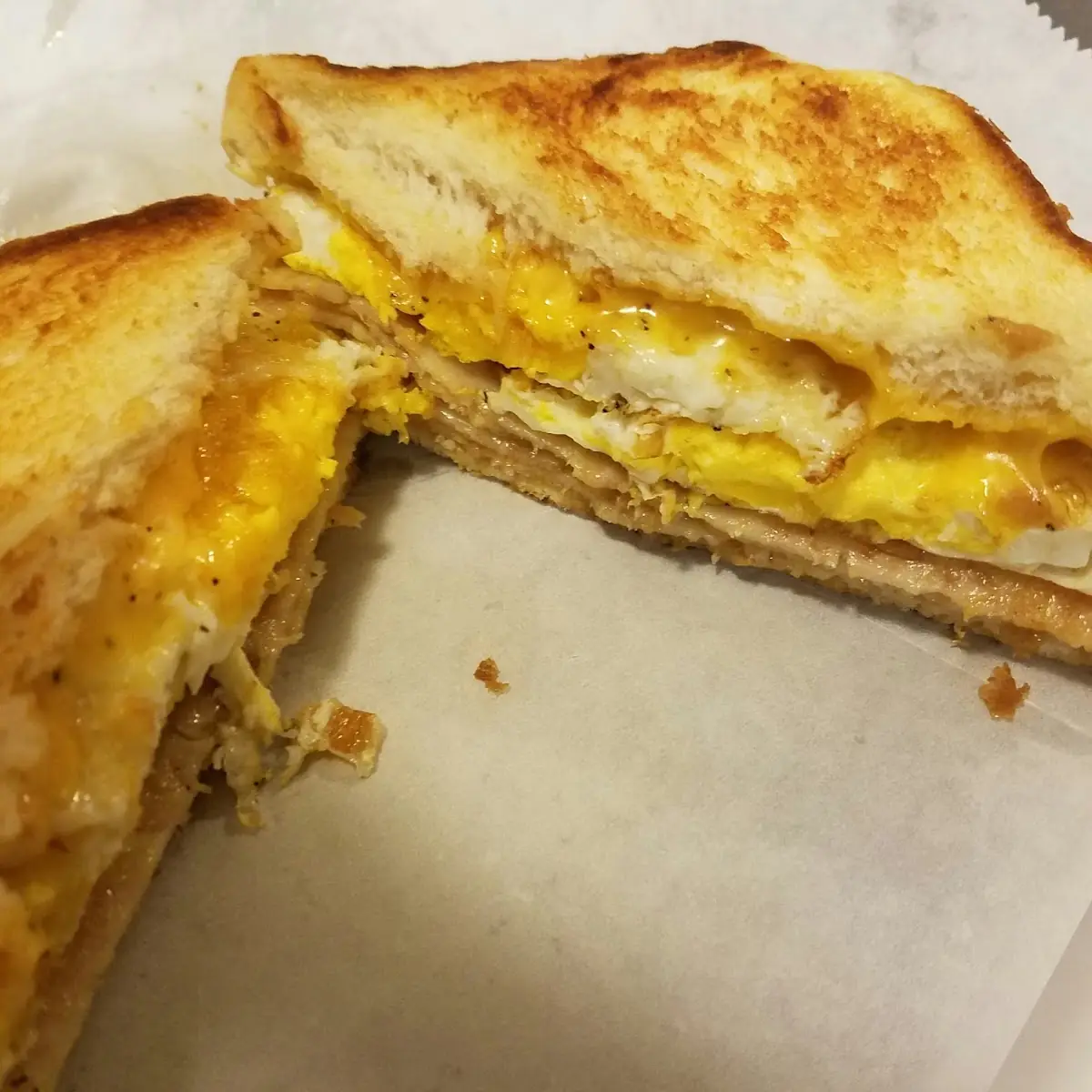 Egg and Cheese on Toast