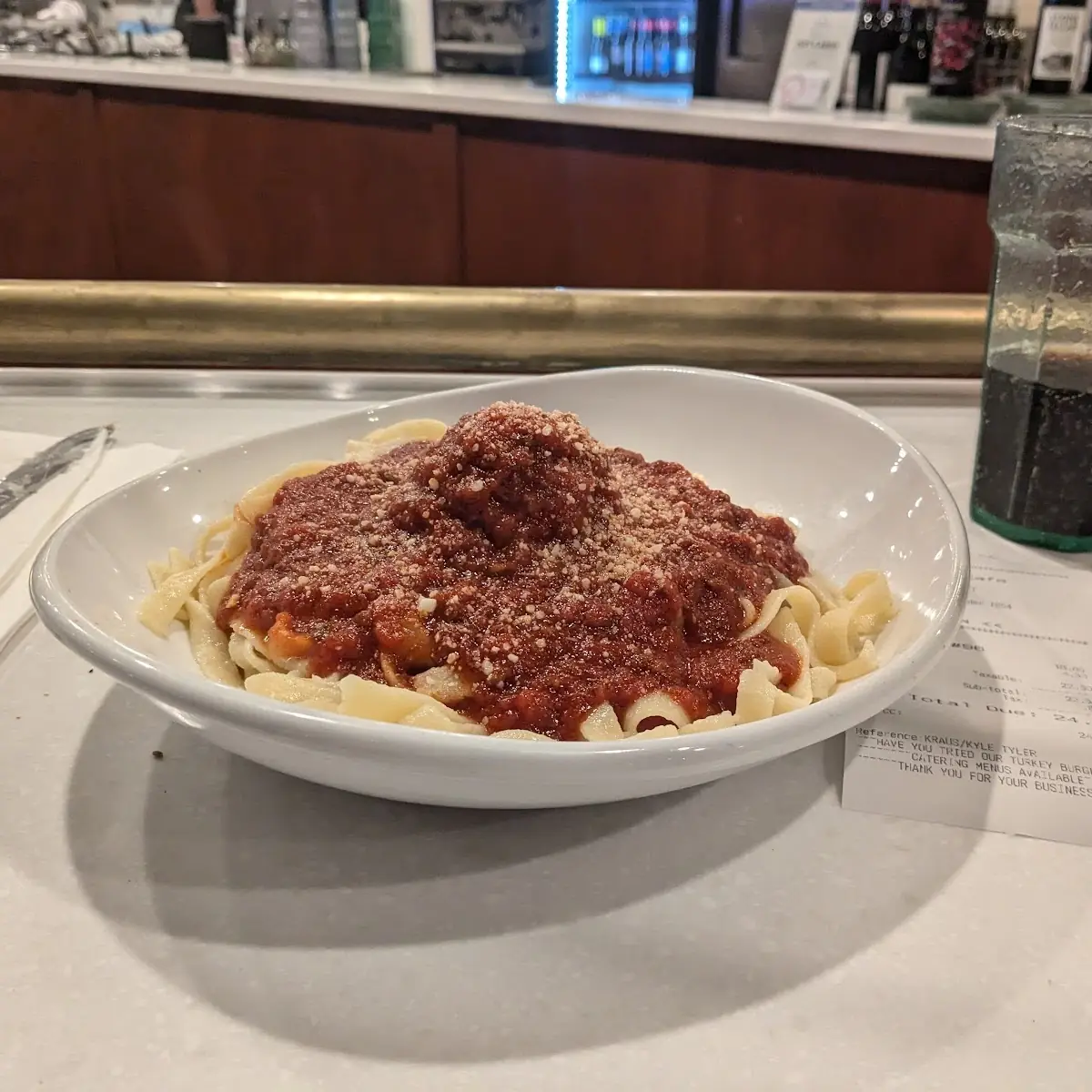 Fettuccini with Meat Sauce