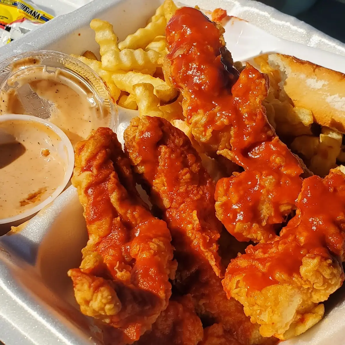 Box Combo Ask for Hot Sauce at the Window
