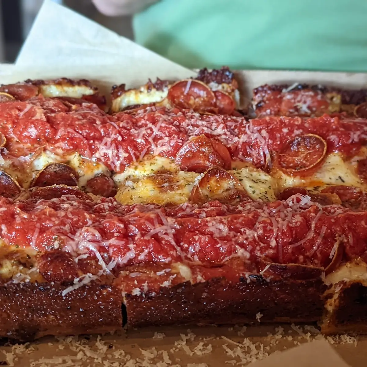 Detroit Pepperoni Pizza