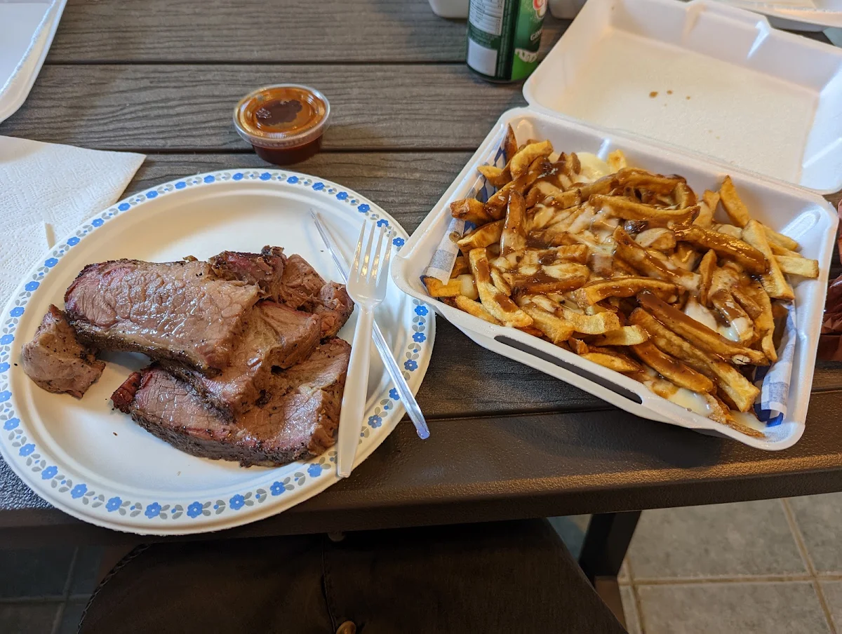 Beef Brisket and Large Poutine