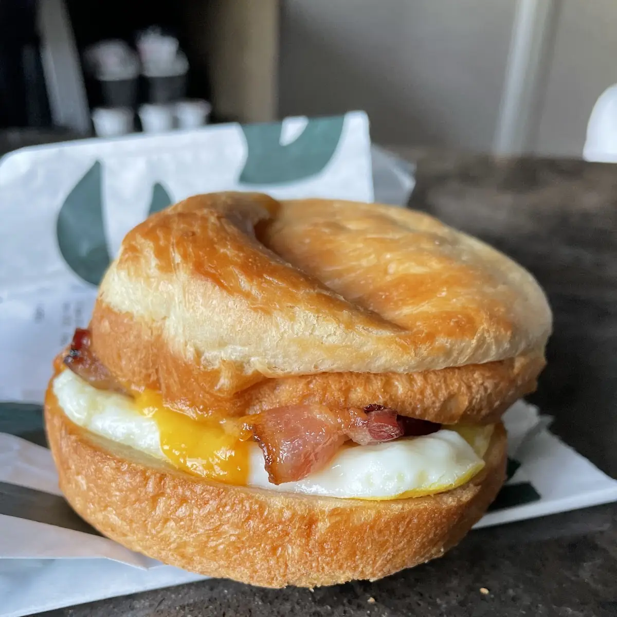 Double-Smoked Bacon Cheddar & Egg Sandwich
