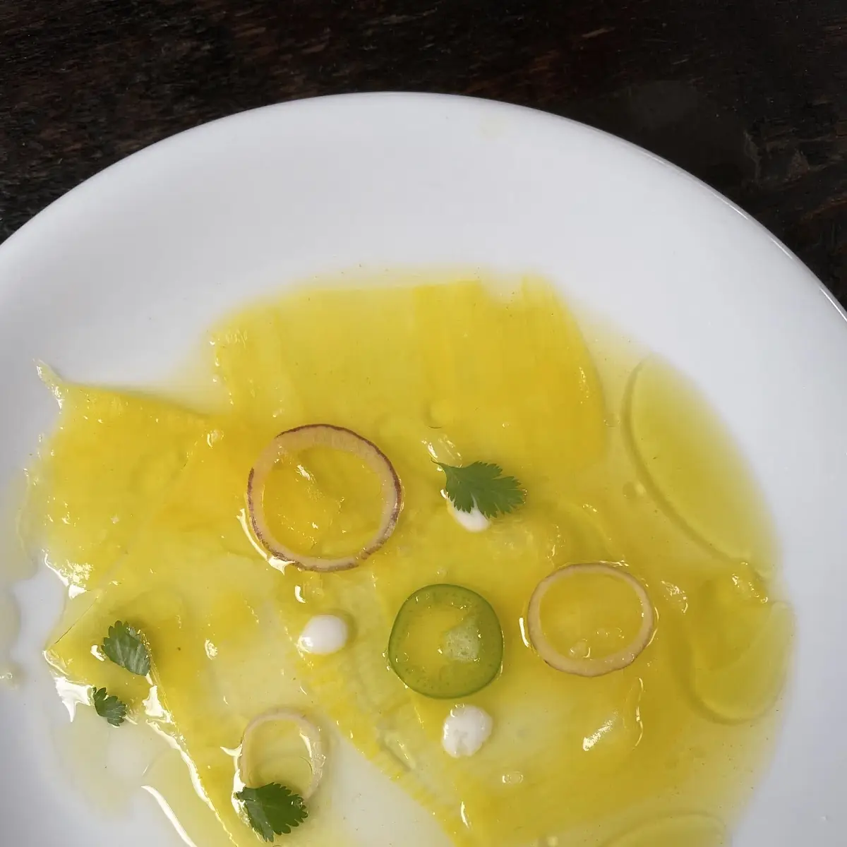 Bell Pepper Sashimi Appetizer
