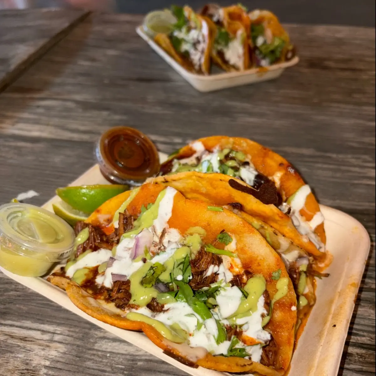 Fried Chicken Tacos with Sauce