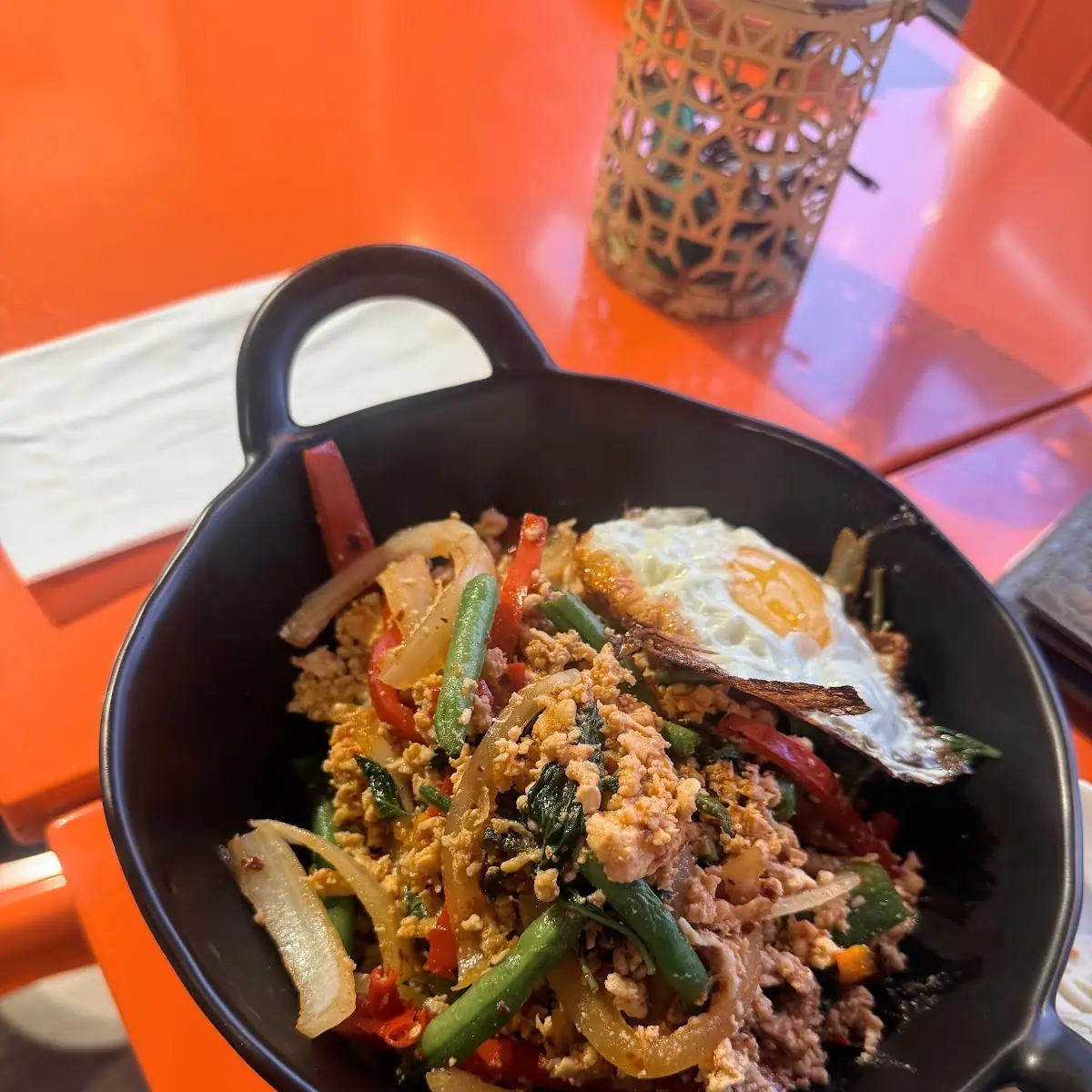 Basil Chicken Rice Bowl