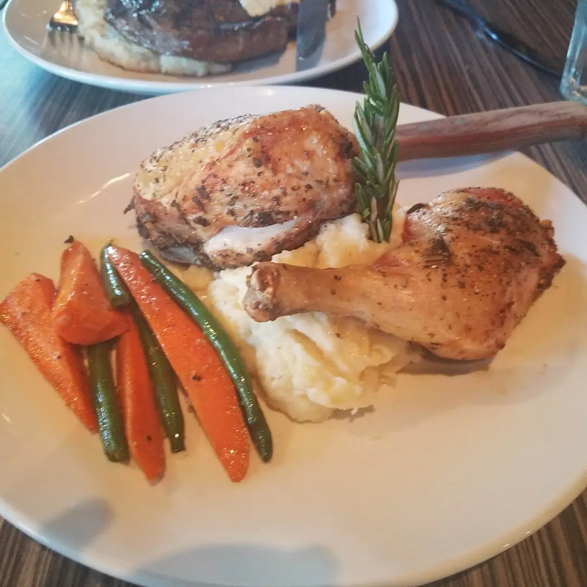 Roasted Chicken Mashed Potatoes and Veggies