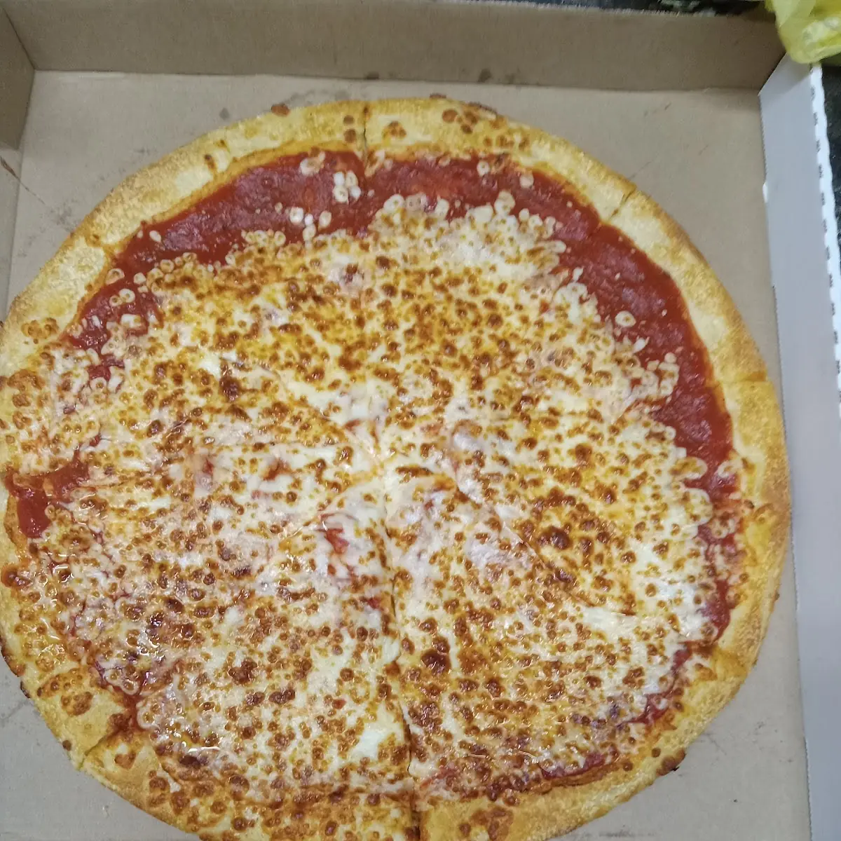 Cheese Pizza Light Sauce Extra Cheese Pizza