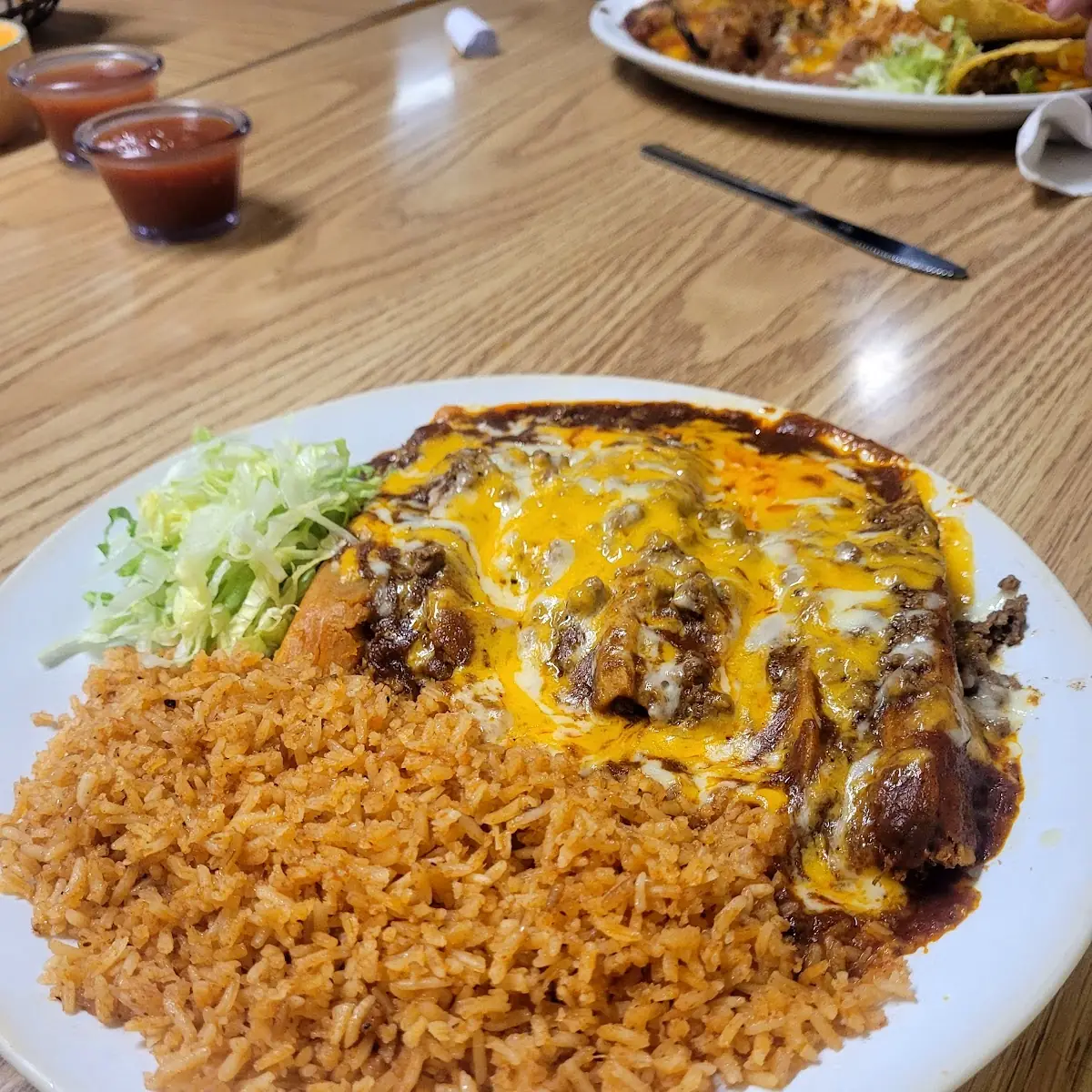 Beef Enchilada Plate