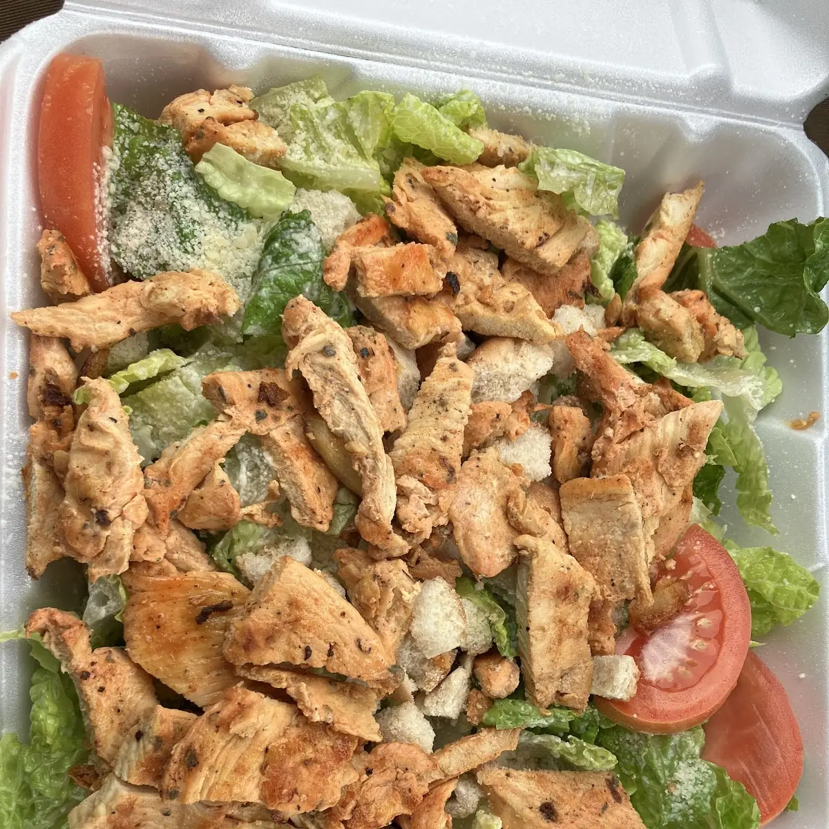 Chicken Caesar Salad Dressing on Side