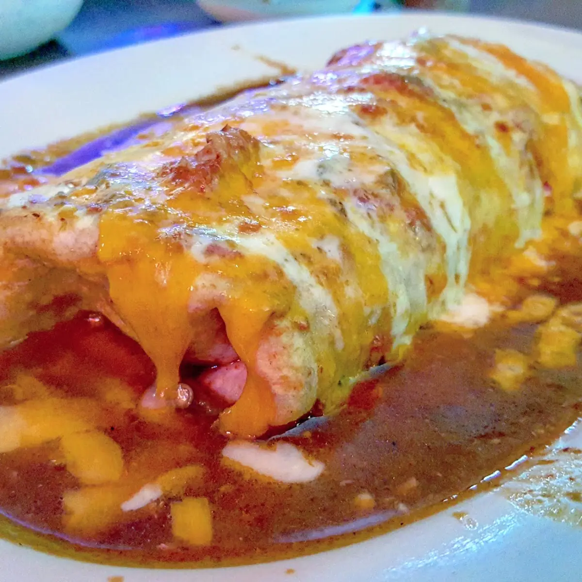 Chile Verde Wet Burrito