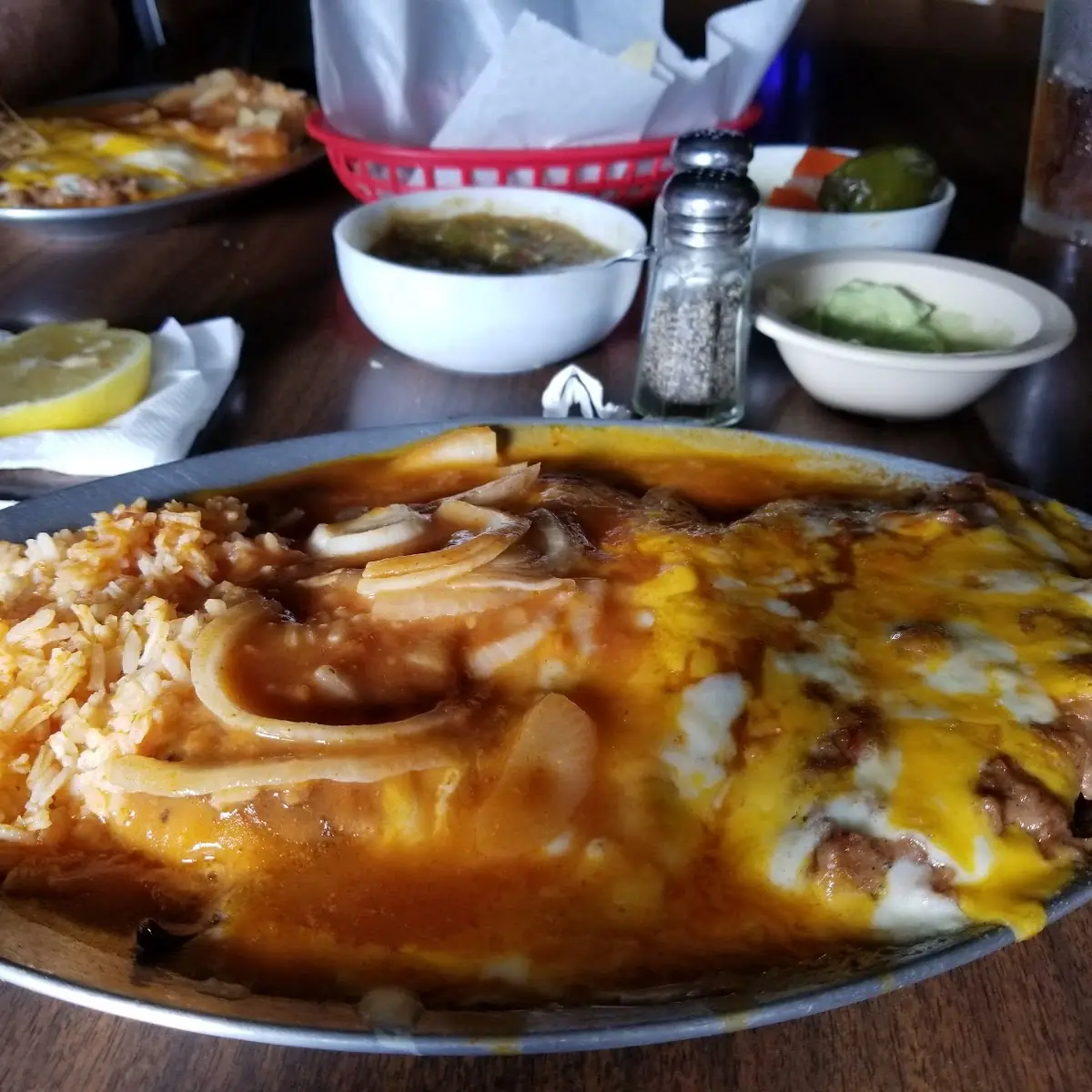 Chili Relleno Enchilada Beans & Rice