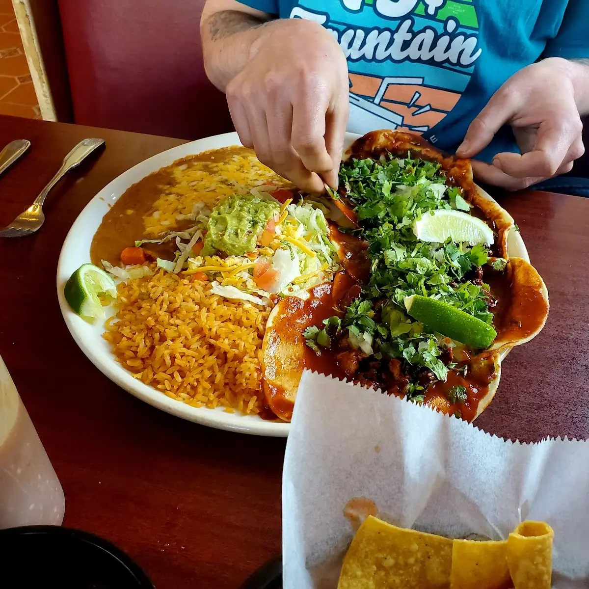 Taco Enchilada Combination