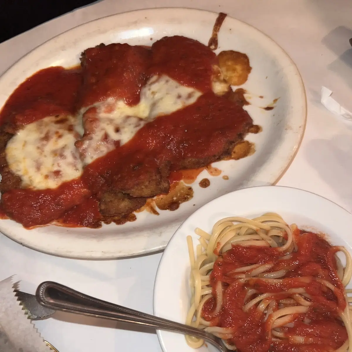 Chicken Parmesan w Penne