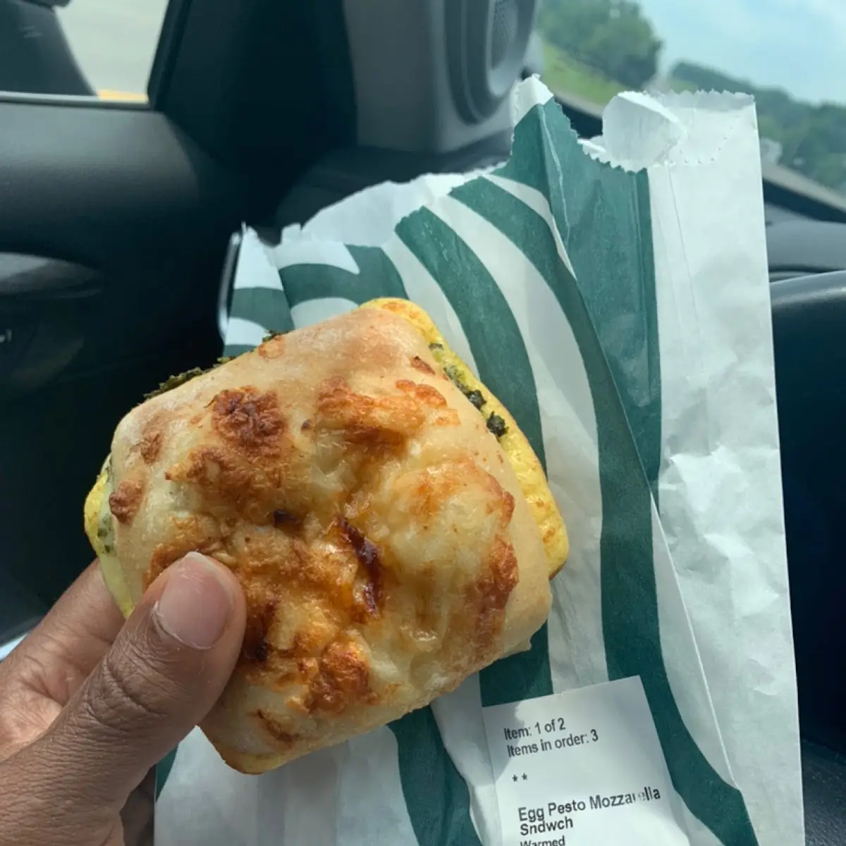 Egg Pesto & Mozzarella Sandwich