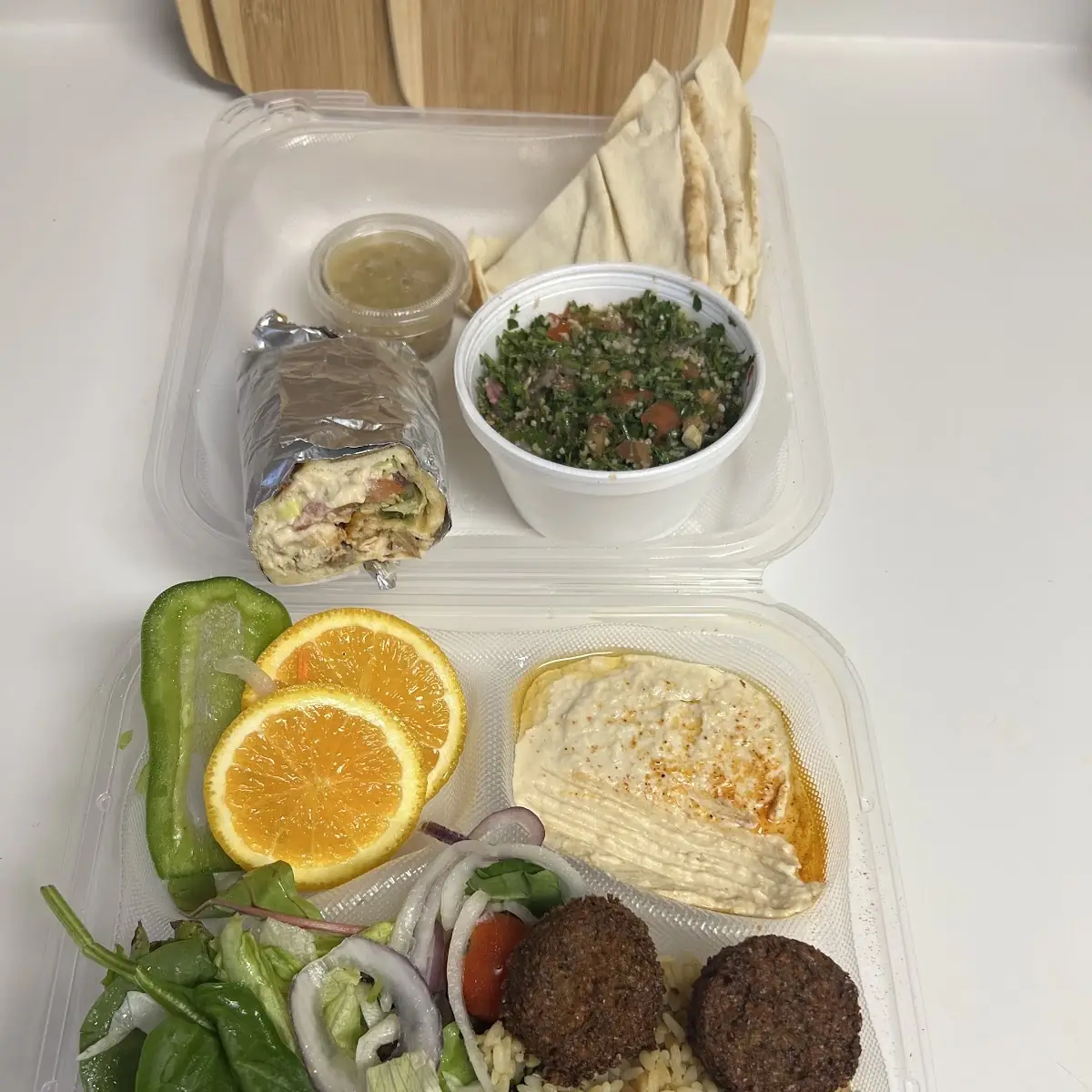 Falafel Plate Kafta Kabob