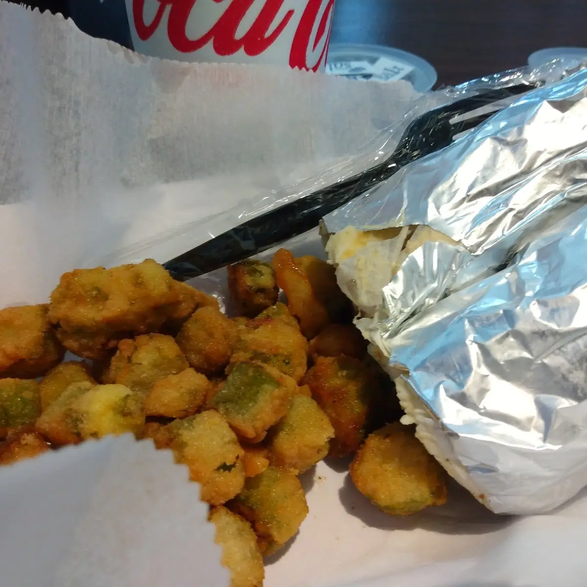 Falafel Wrap with Okra