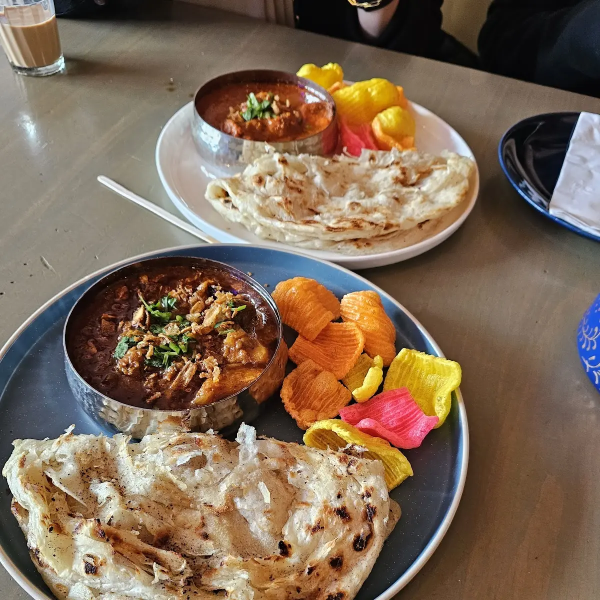 Smoked Chicken Curry with Paratha