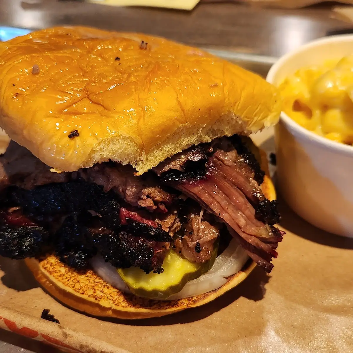 Sliced Beef Brisket Sandwich w Double Meat