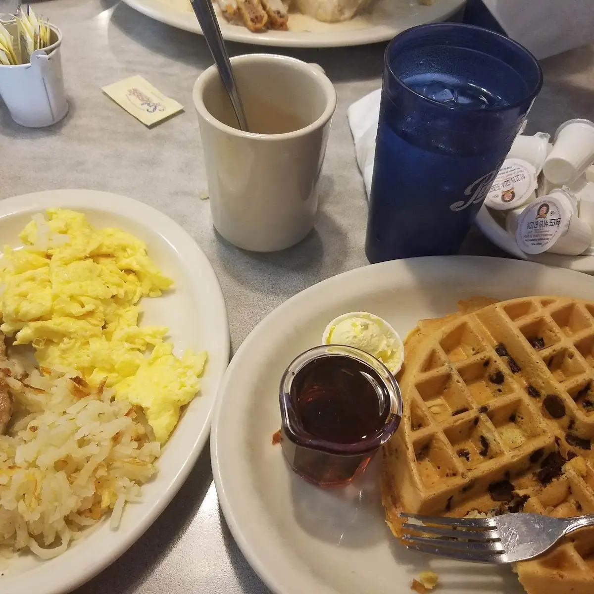 Waffle Combo with Chocolate Chips