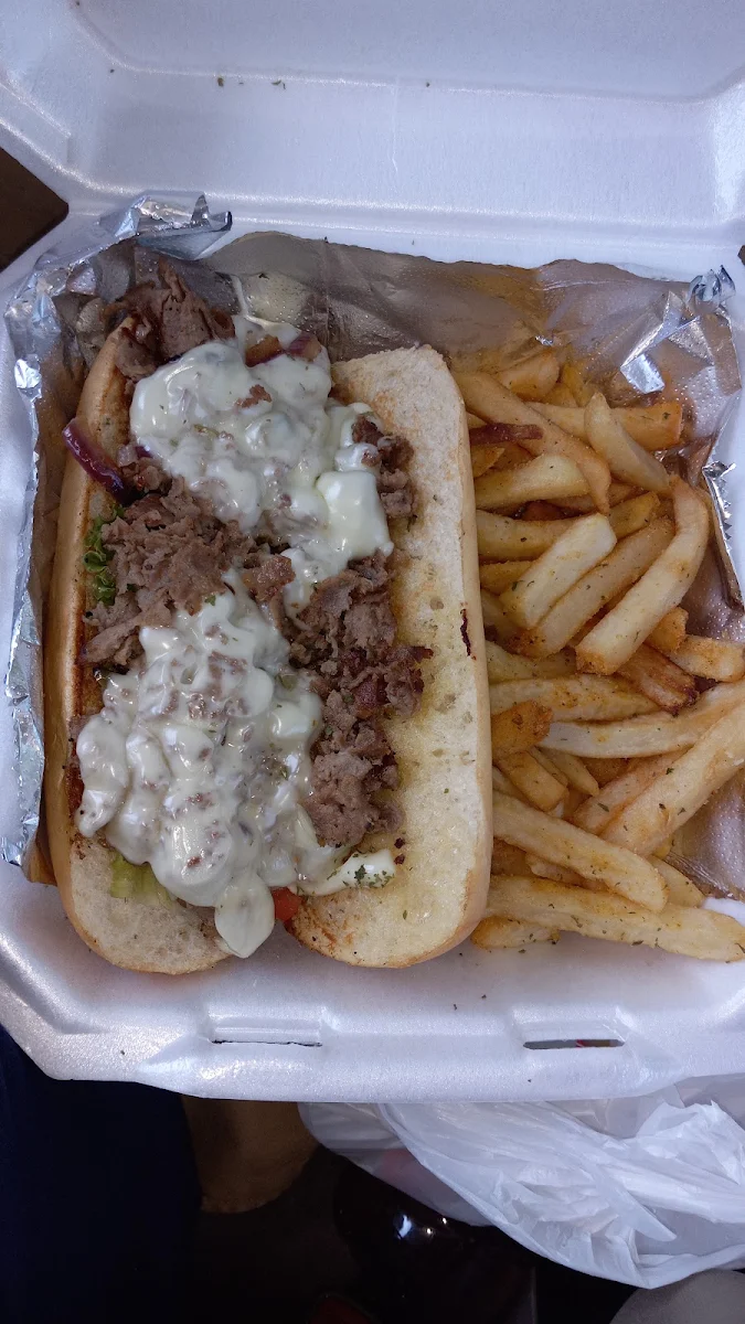 Philly Cheesesteak and Fries