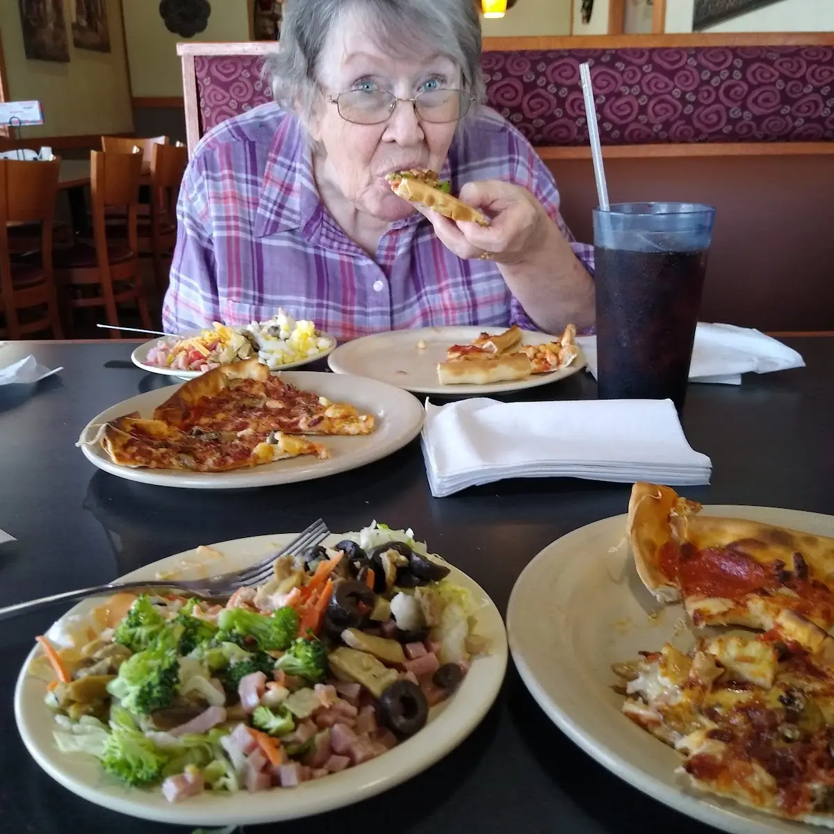 Pizza and Salad
