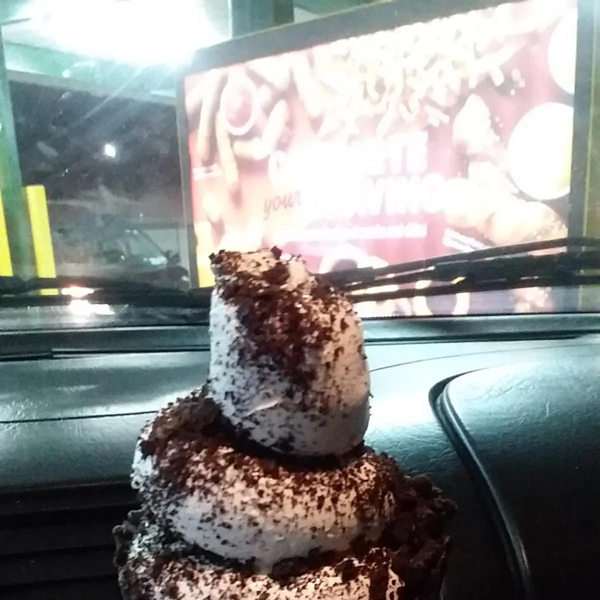 Sonic Blast Made with Oreo Cookie Pieces