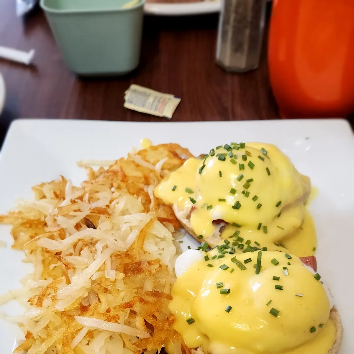 Eggs Benedict with Hash Browns