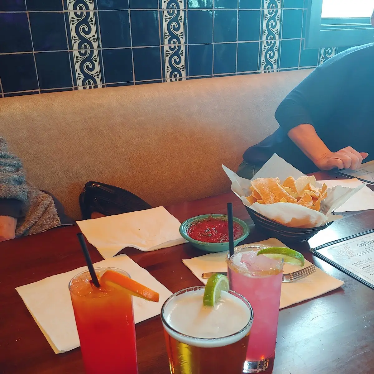 Tequila Sunrise and a Beer