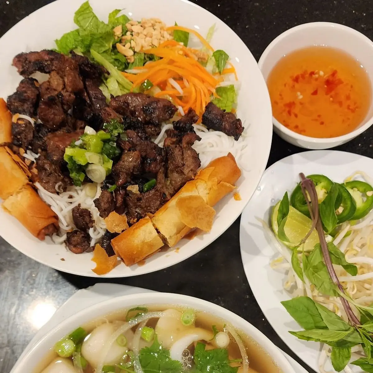 Grilled Pork and Egg Roll Combo Bun