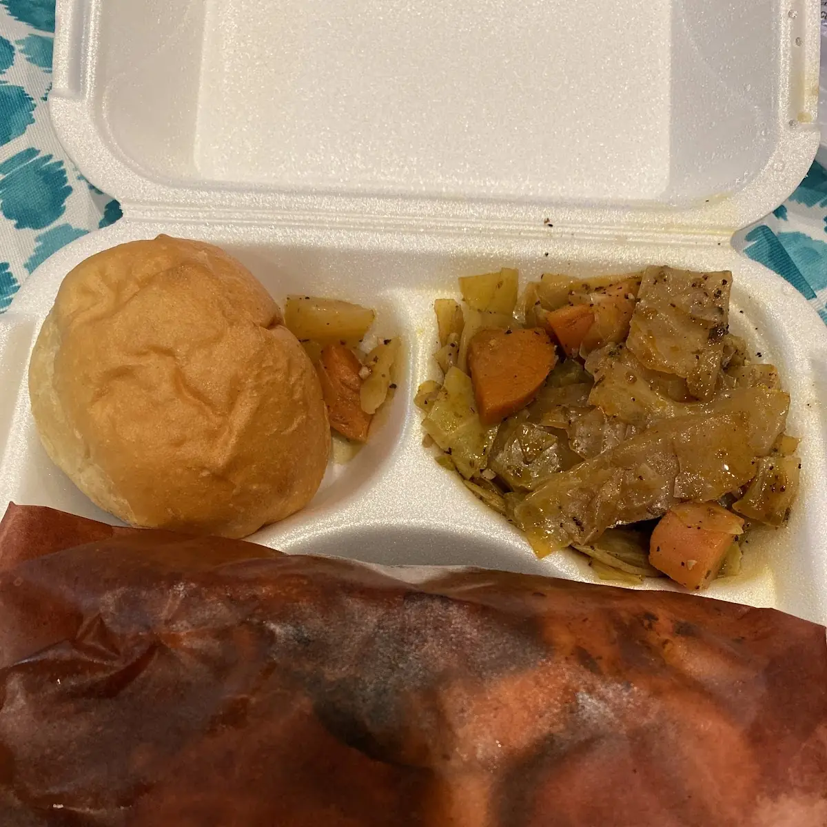 Steamed Veggies and Bread