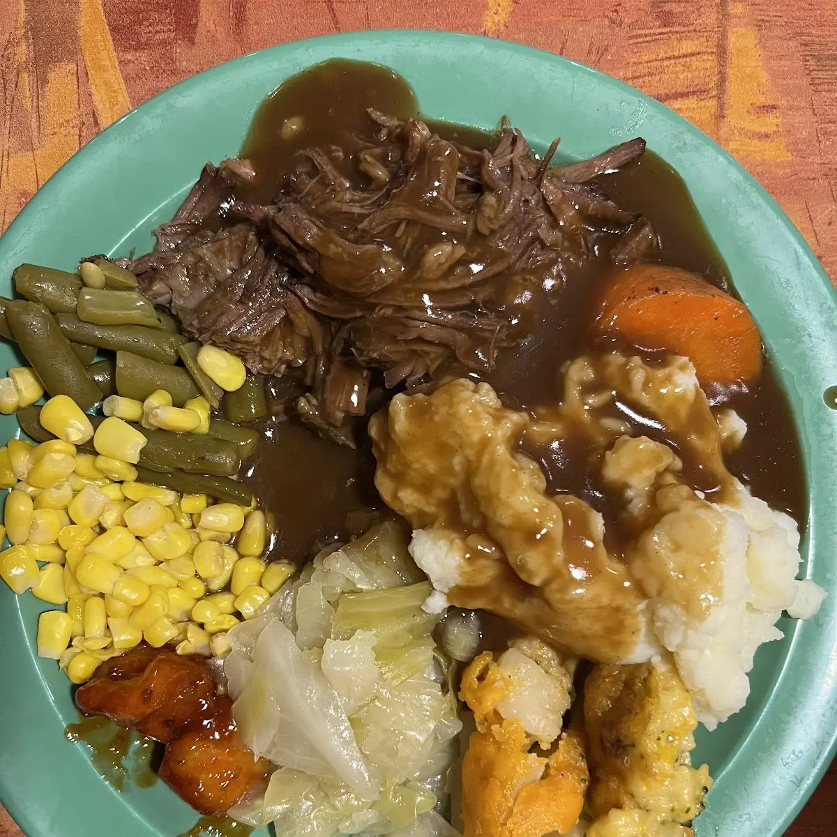 Roast Cabbage Mashed Potatoes with Gravy