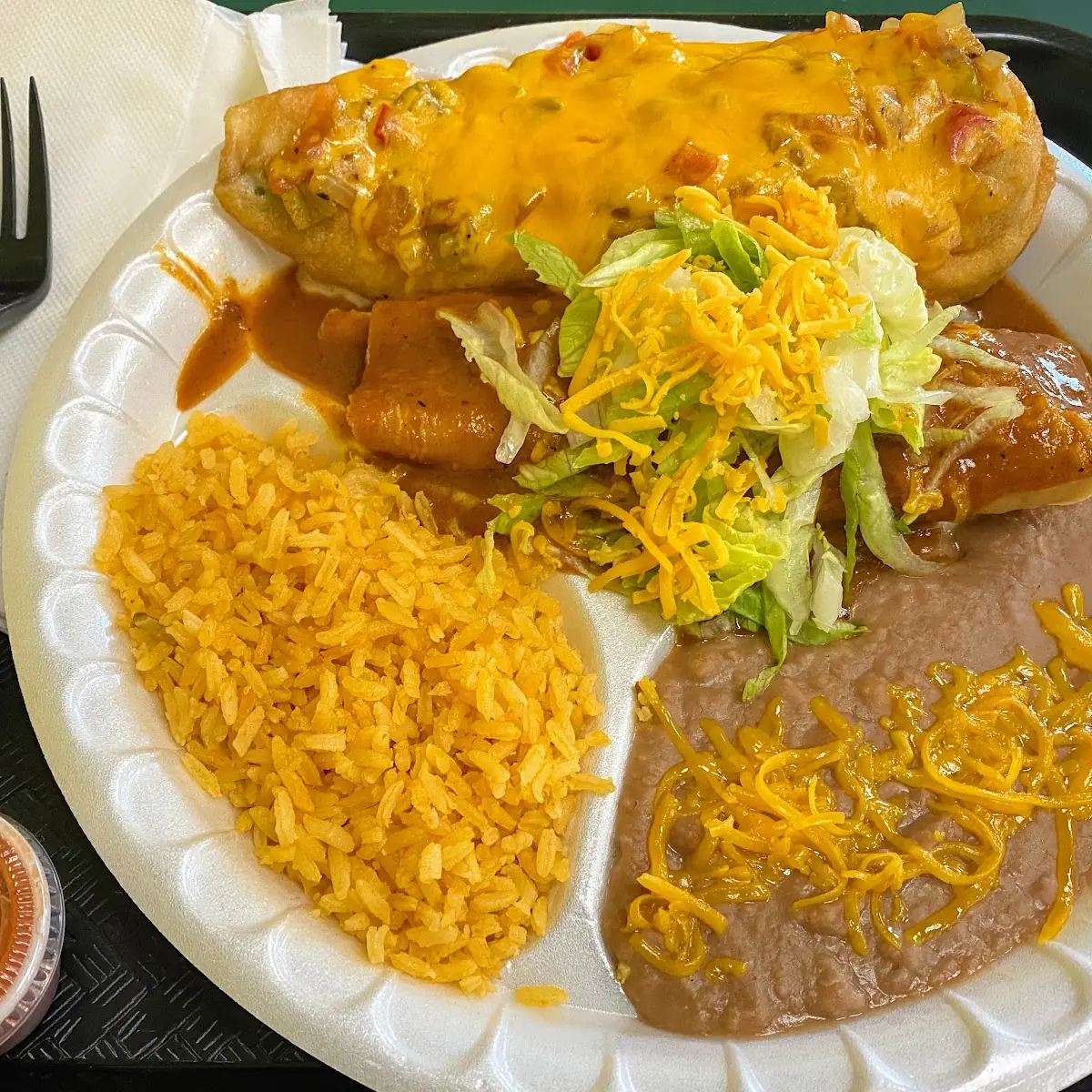 Chili Relleno and Enchiladas Combo