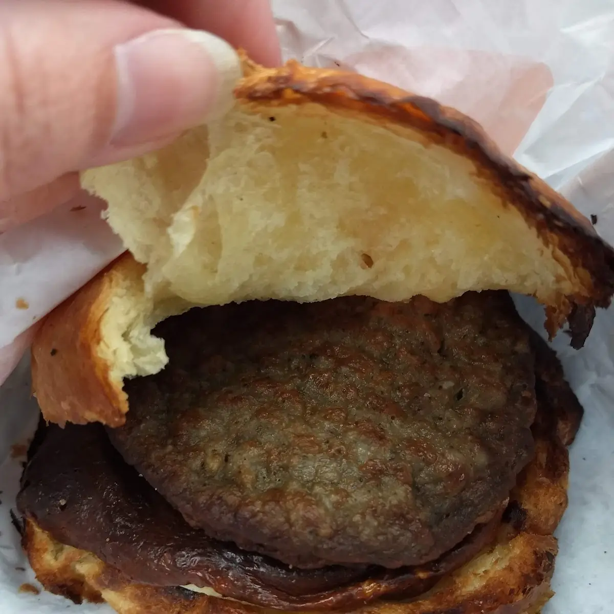 Sausage Egg and Cheese Croissant