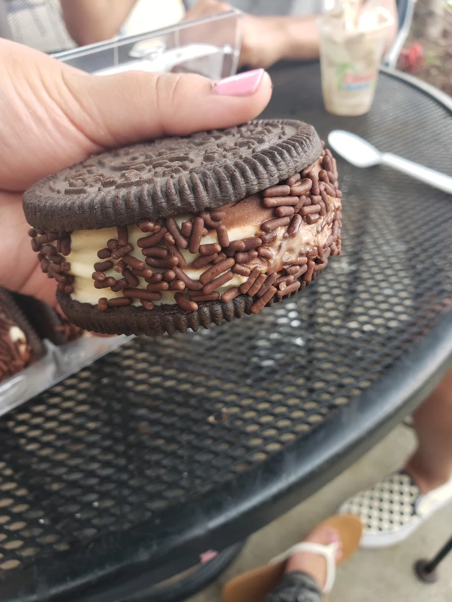 Oreo Cookie Ice Cream Sandwich
