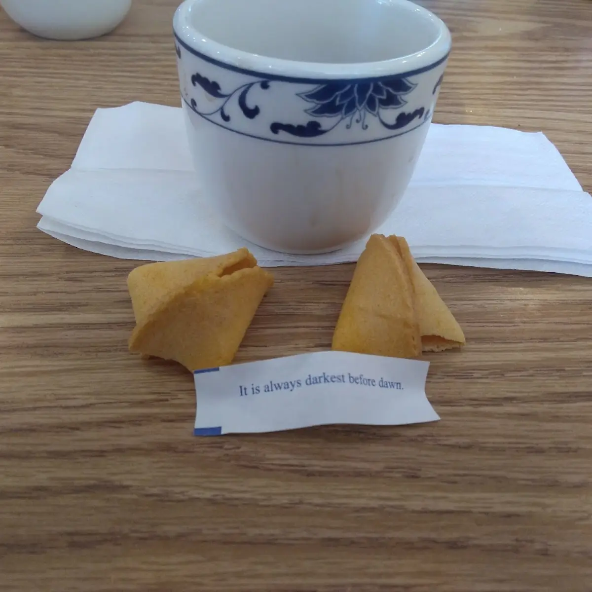 Hot Tea with Fortune Cookie