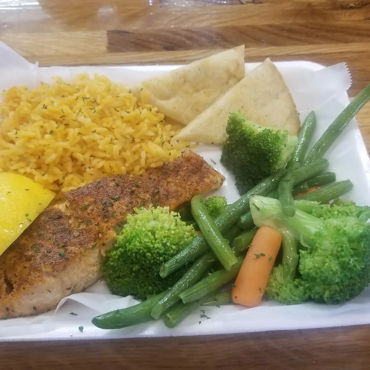 Bourbon Glazed Salmon Platter