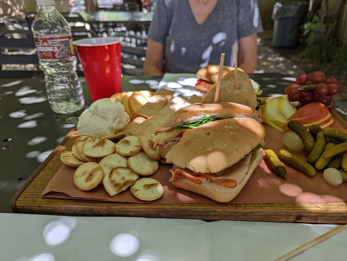 Turkey Sandwich & Cream Cheese Platter