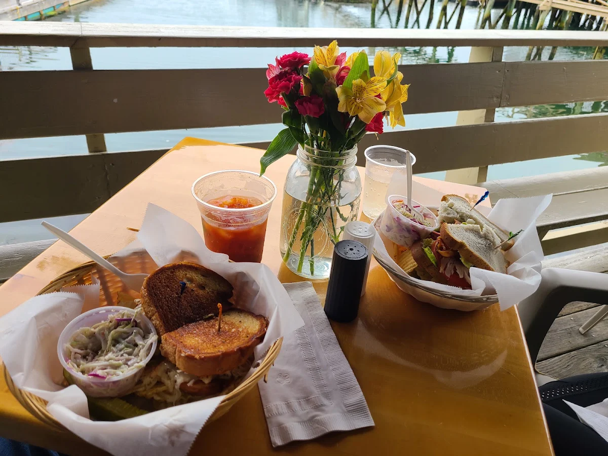 Haddock Reuben and Club Sandwich