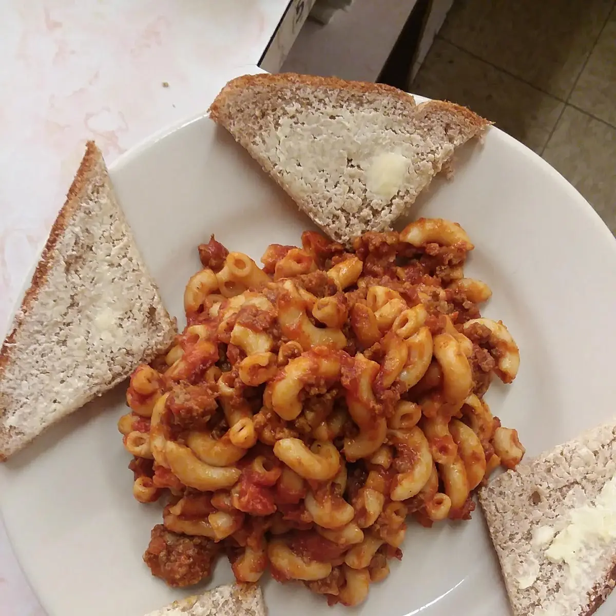 Child Size Chop Suey w Bread and Butter