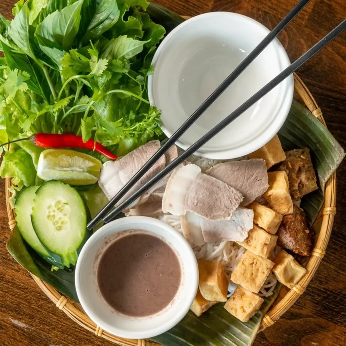 Pork Belly Tofu Vermicelli Bún Đậu Mắm Tôm