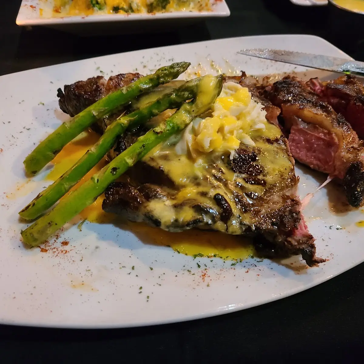 Ribeye Steak with Oscar
