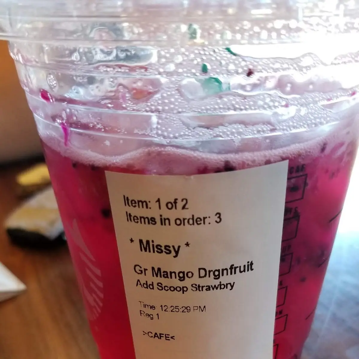 Mango Dragon Fruit with Strawberries