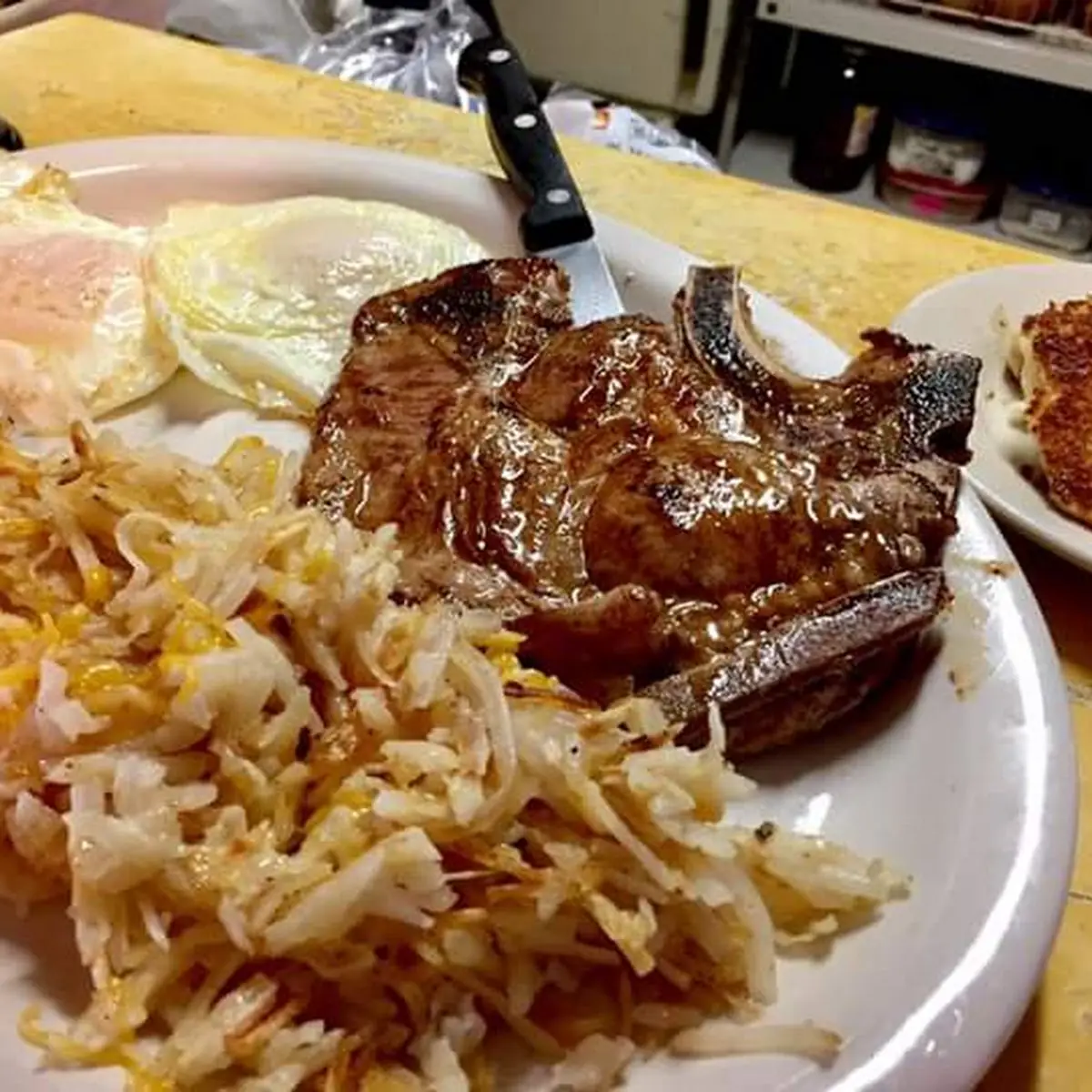 Pork Chop Breakfast