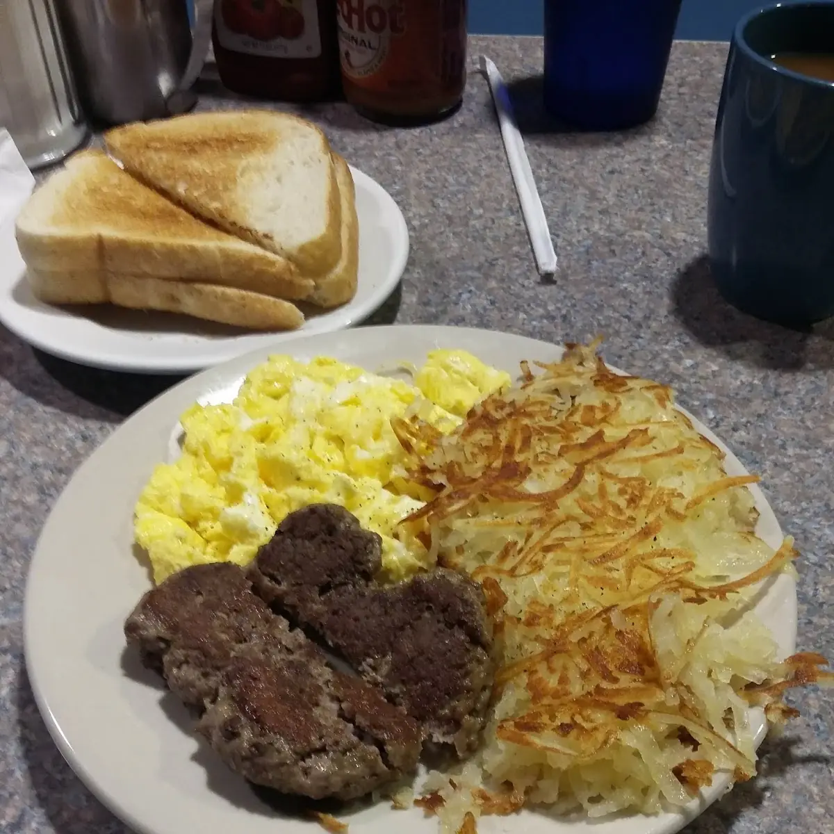 Breakfast Burger with Eggs