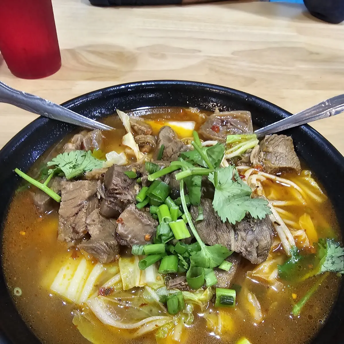 Beef Noodle Soup with Vegetables