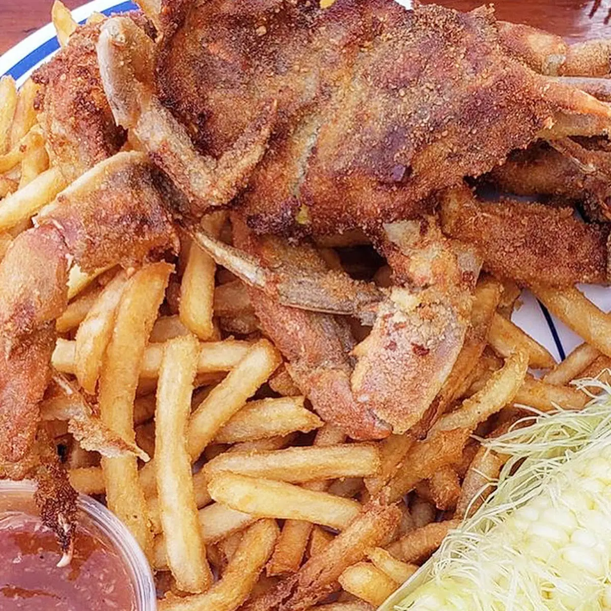Fried Soft Shell Crab Platter