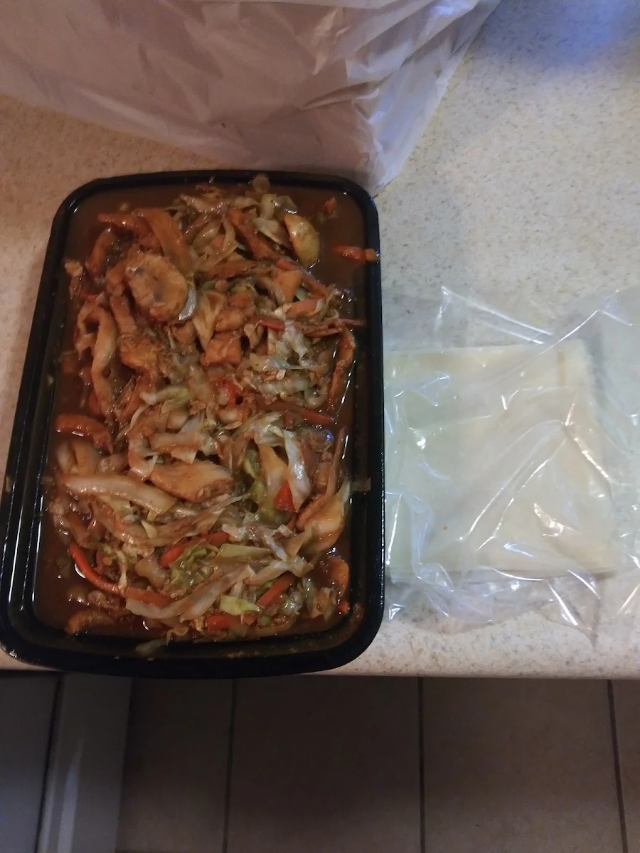 Moo Shu Chicken with 5 Pancakes