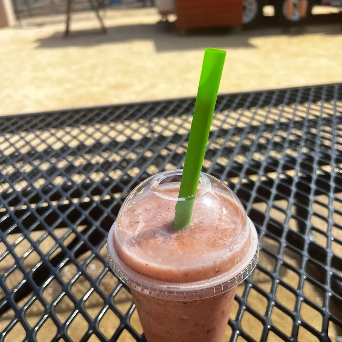 Mango Strawberry Raspberry Lime Smoothie & Passion Fruit Kiwi Blackberry Basil Smoothie
