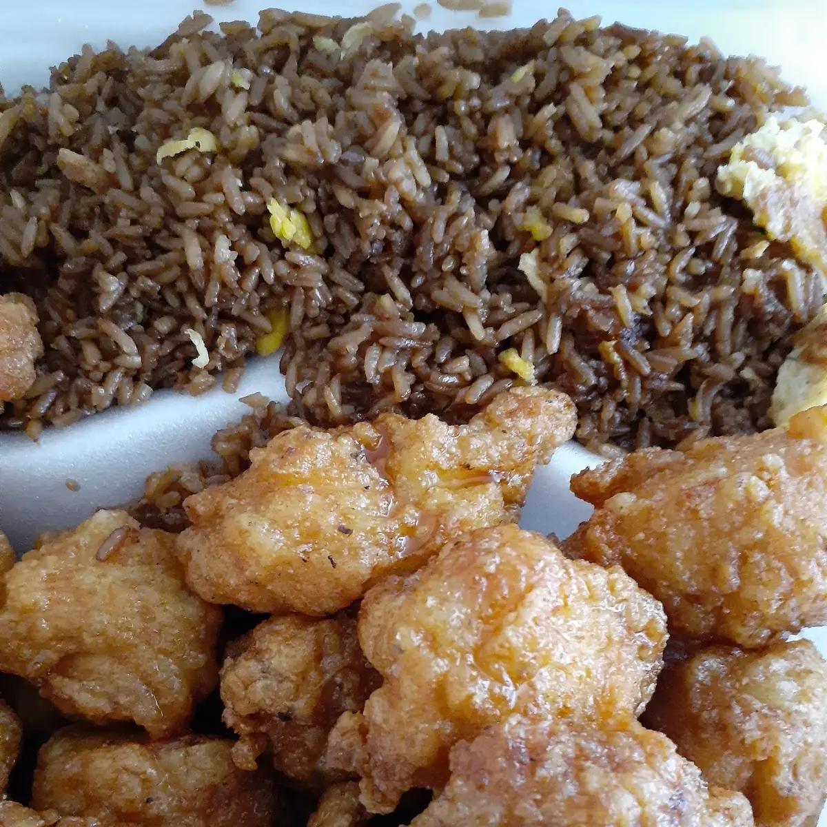 Sesame Chicken and Fried Rice